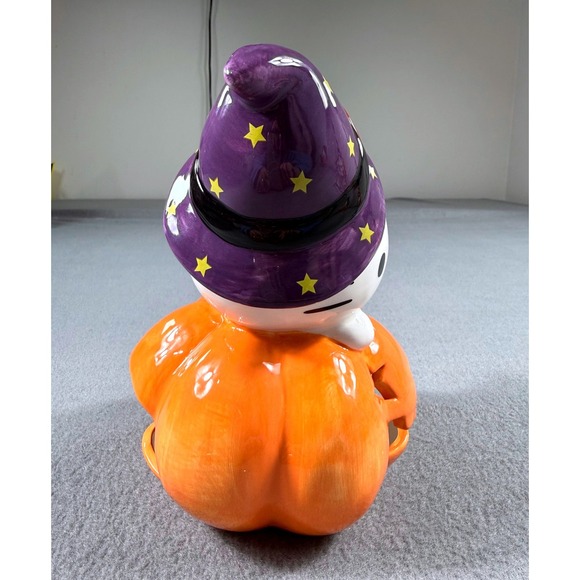 Hello Kitty Halloween Pumpkin Candle House New Blue Sky Clayworks Sanrio - Picture 2 of 8